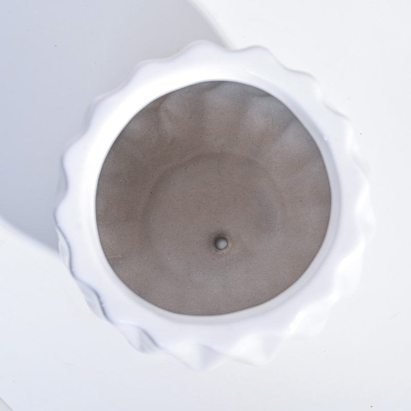 Ugaoo Precious Horcrux White Ceramic Pot media 5