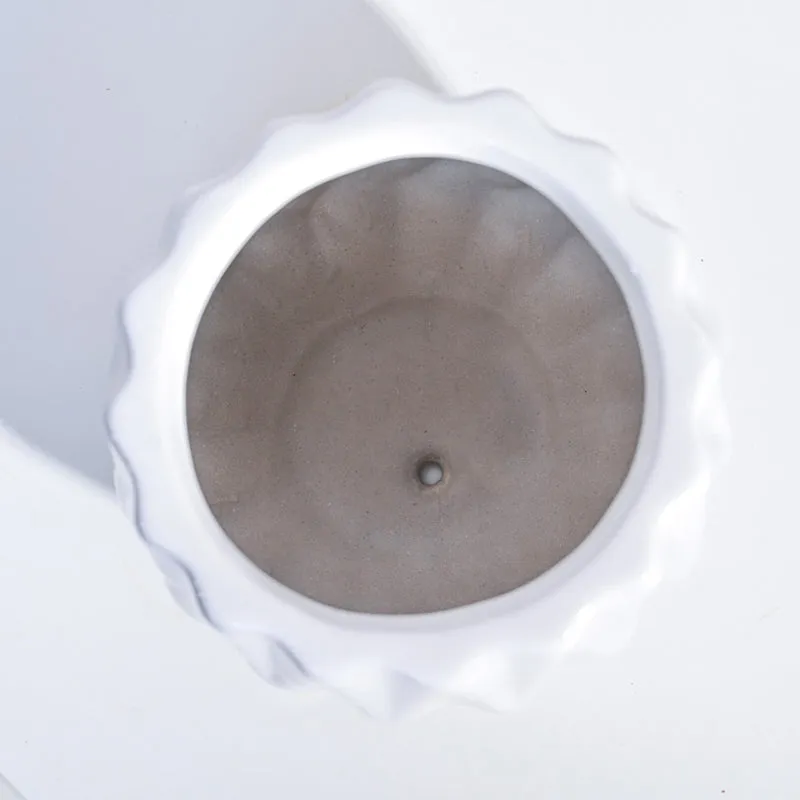 Ugaoo Precious Horcrux White Ceramic Pot media 5