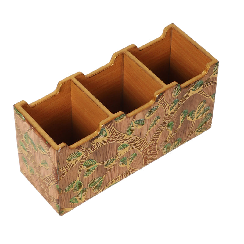 Sona Patta Tri-Compartment Cutlery Stand media 4