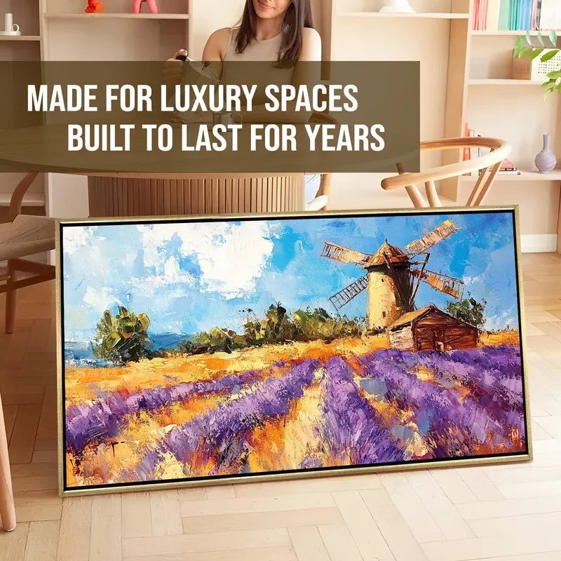 Lavender Breeze Canvas Wall Painting With Frame media 7