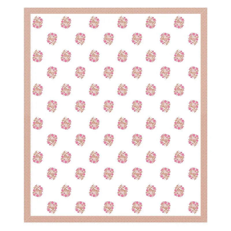 Royal Rang Cotton Bedsheet (Red,White) - 120 TC media 5