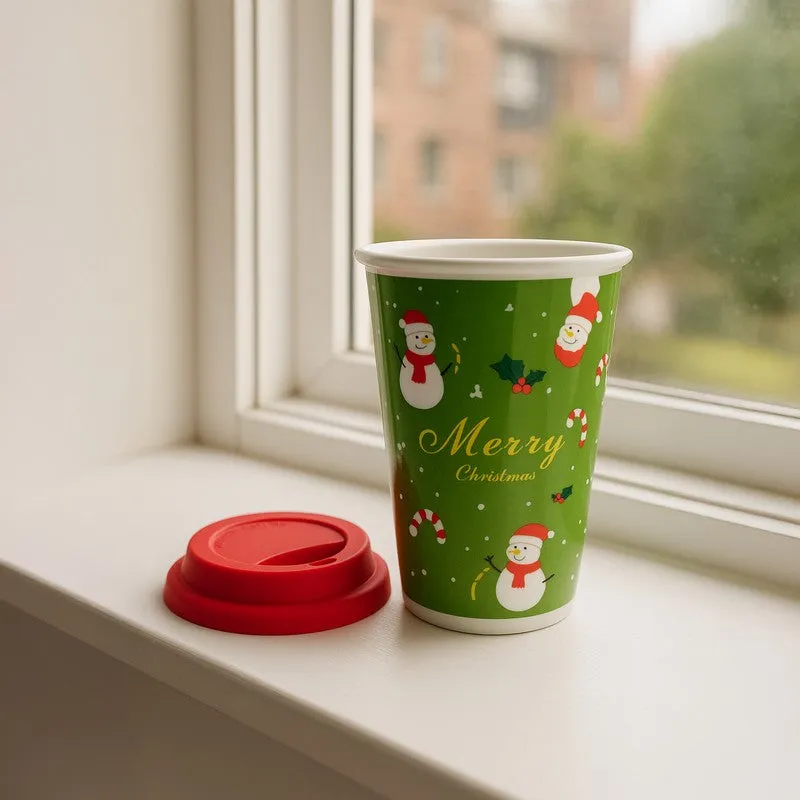 Frosty Ceramic,Silicone Coffee Mug (400 mL) media 4