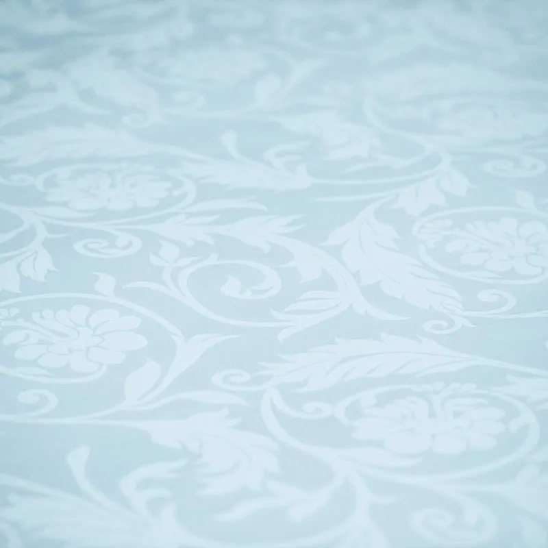 Bloom Bold Fitted Jacquard Cotton Bedsheet (Pale Blue) - 300 TC media 7