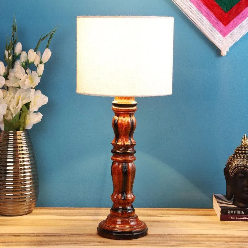 Urbane Gilmore Fabric Table Lamp - White media 3