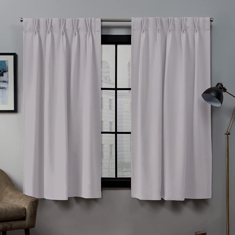 Imora Double Pinch Pleat Short Width Curtain - Silver media 3