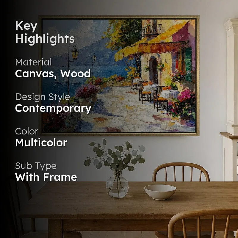 Harborfront Canvas Wall Painting With Frame media 2