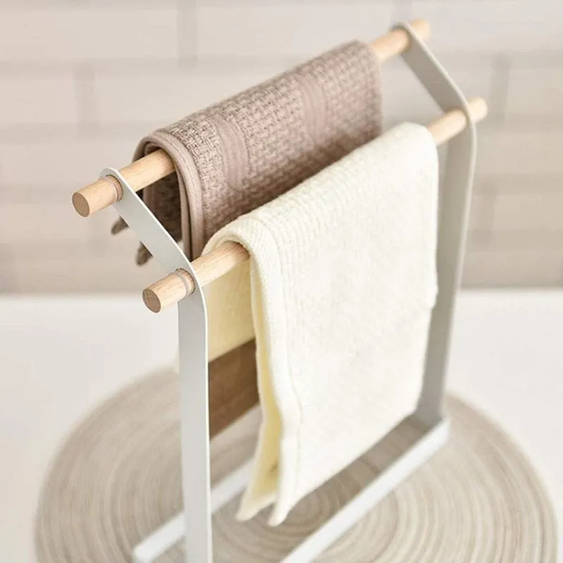 Modern Oakey Steel Towel Hanger media 1
