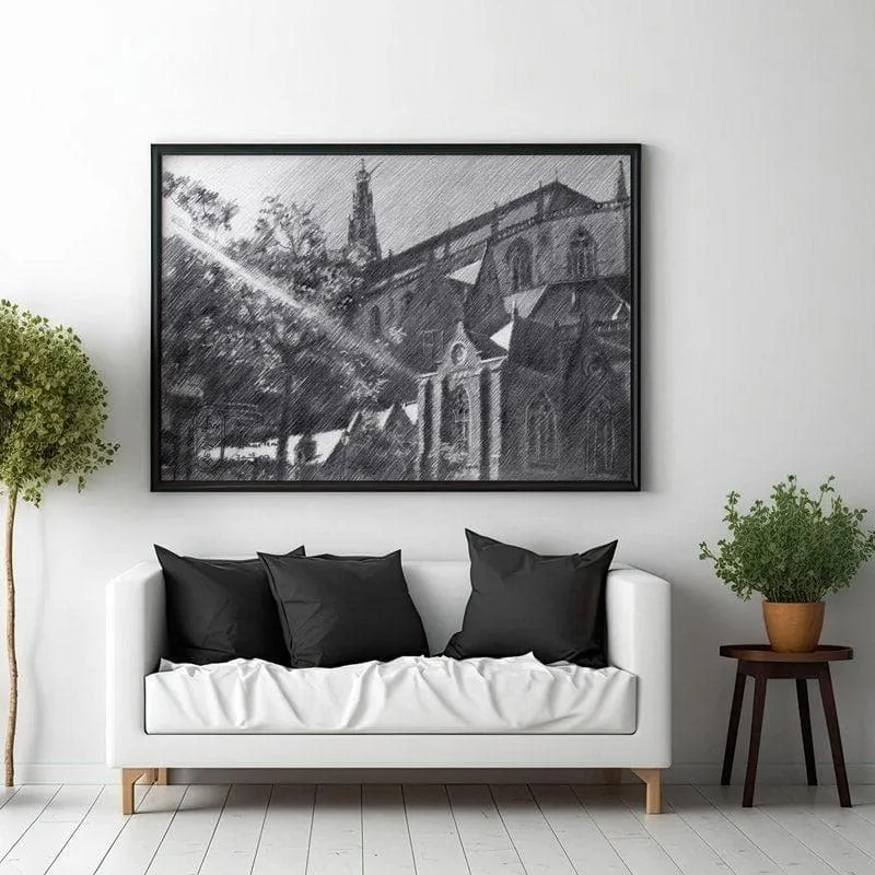 St.Bavo in Haarlem - Black Frame media 3