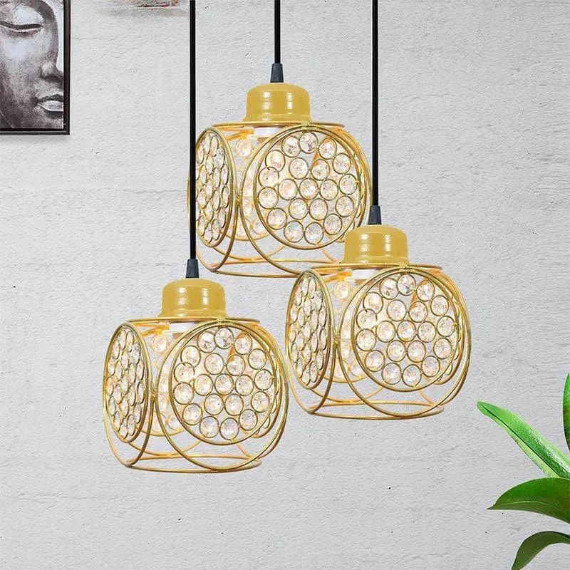 Capri Cluster Pendant Lamp - Gold media 3