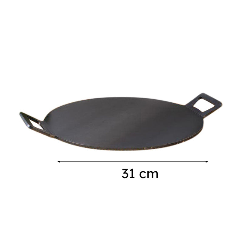 Ebony Iron Round Tawa - 31 cm media 5