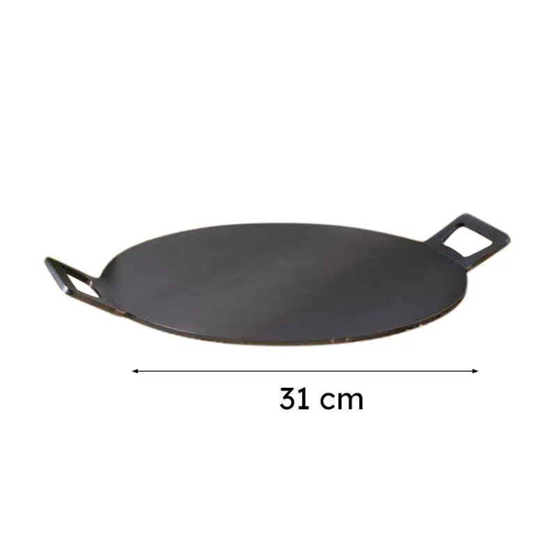 Ebony Iron Round Tawa - 31 cm media 5