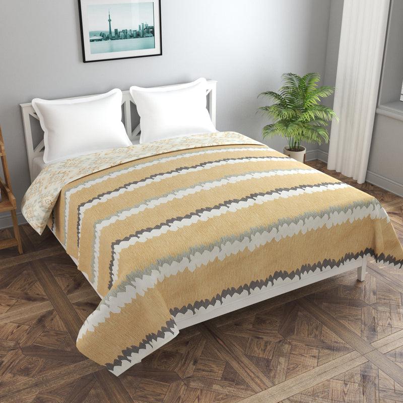 Muted Rhythm Cotton Duvet Cover - 210 TC