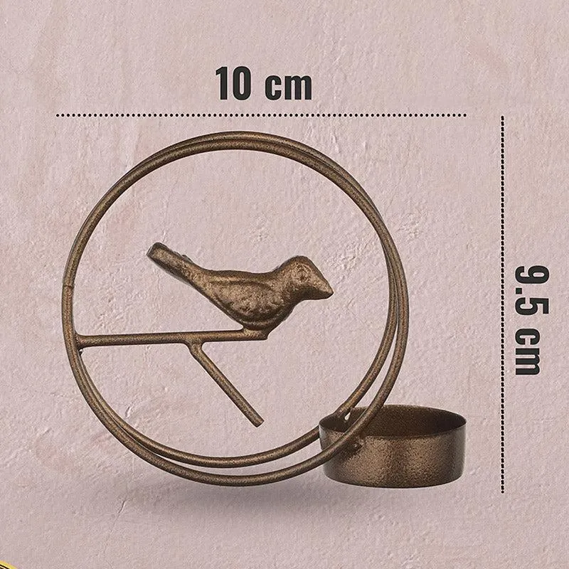Alaiza Chirp Tealight Candle Holder (Copper) - Set Of Four media 6