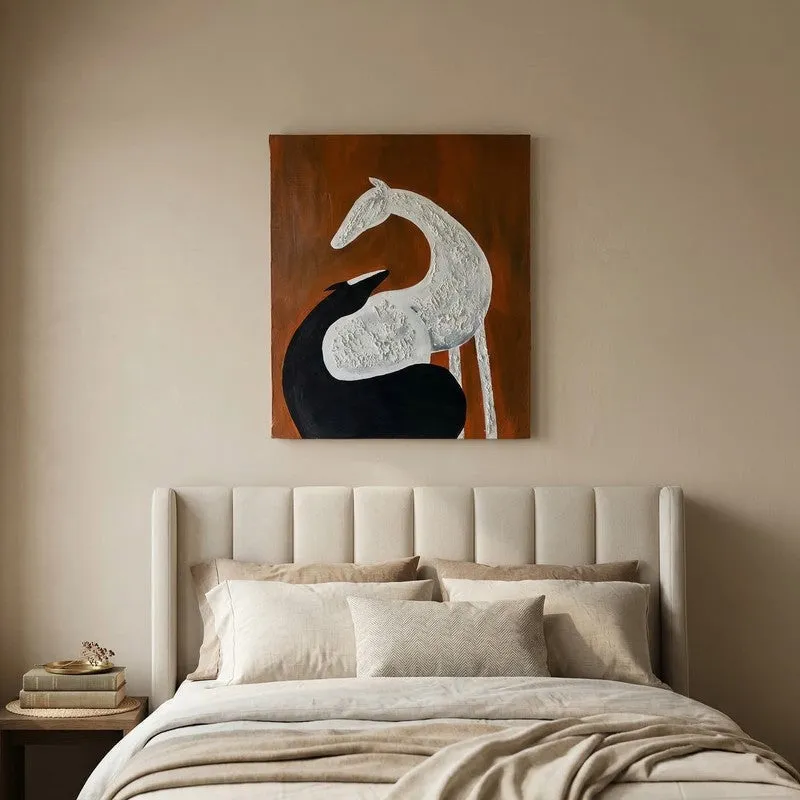 Silent Sands Handmade Canvas Wall Painting media 5