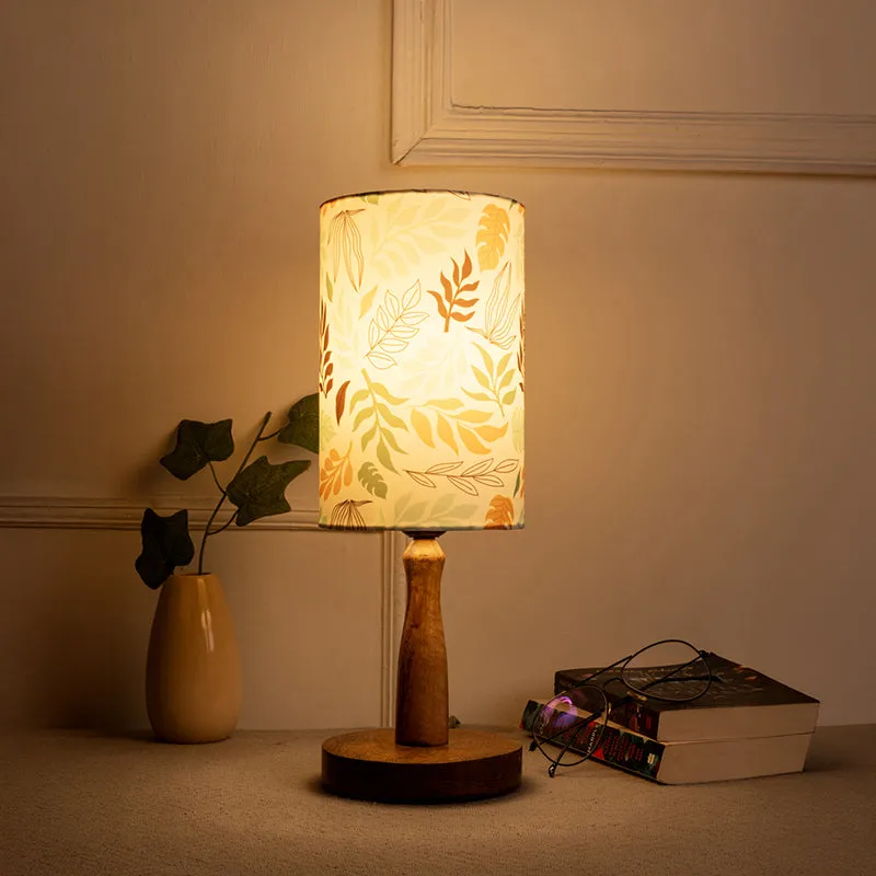 Autumn Fern Fabric Table Lamp - Multicolor media 1