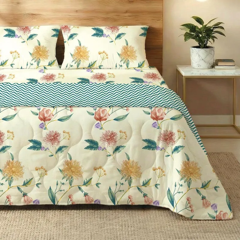 Urban Space Lunex Multicolor Glace Cotton,Microfiber Bedding Set (200 TC)  - Four Piece Set media 3