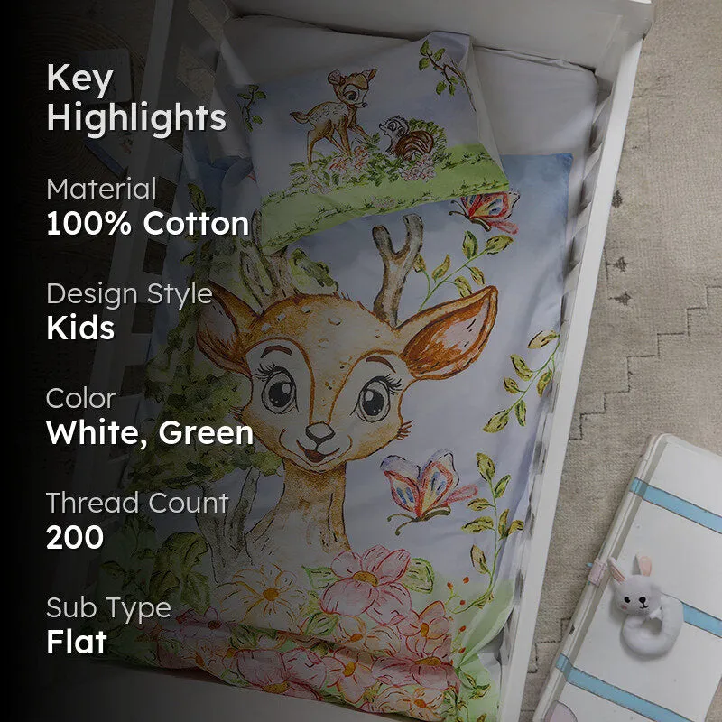 Bambi Dreams Kids Cotton Bedsheet - 200 TC media 2