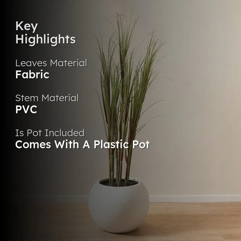 FreshNest Artificial Plant With Black Plastic Pot - 5.9 ft media 2