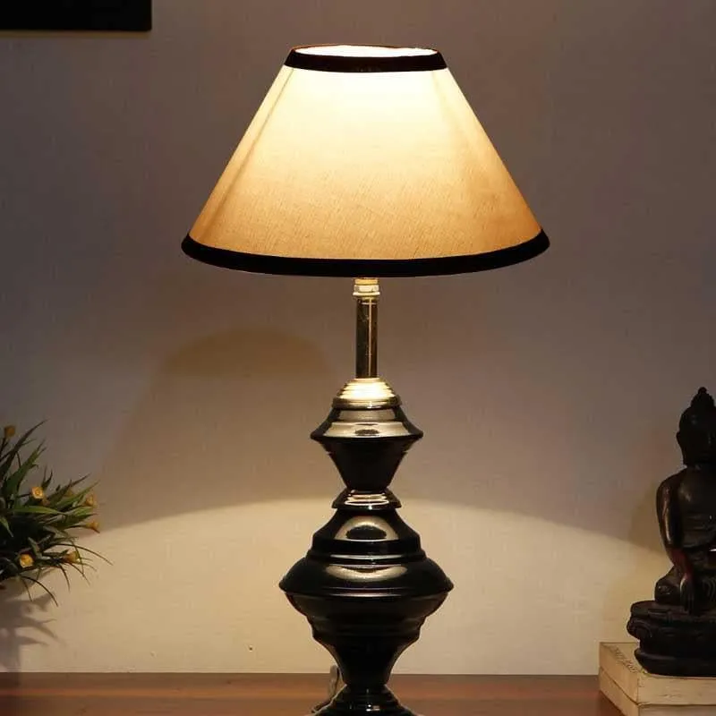Kentiko Fabric Table Lamp - White,Black media 1