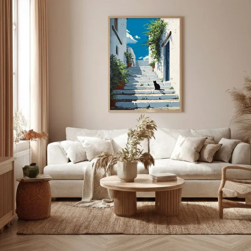 Secret Passage Canvas Wall Painting - Brown Frame media 5