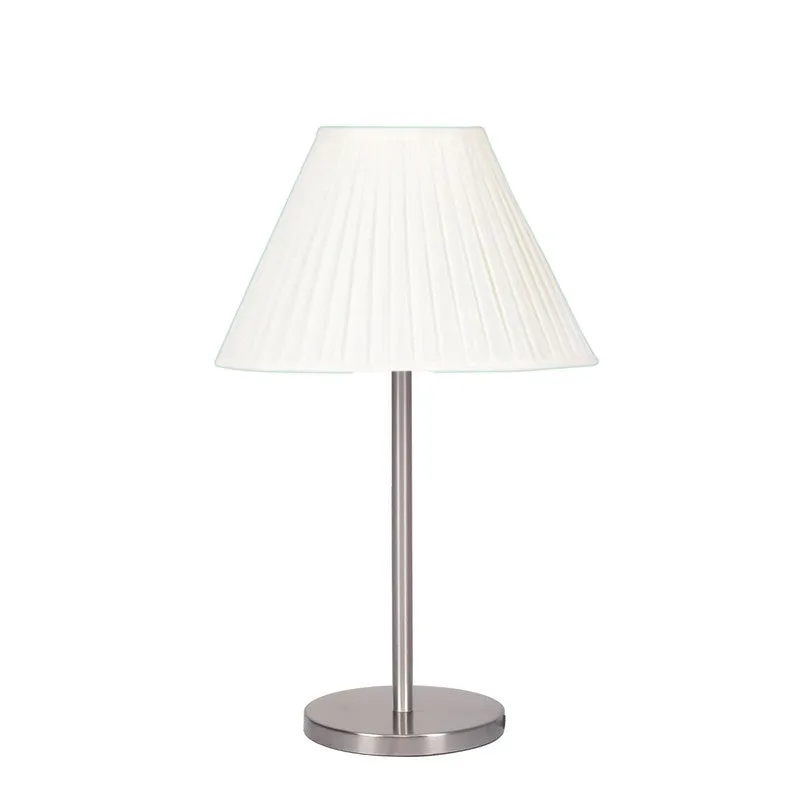 Noctra Glow Pleato Metal Table Lamp - OffWhite media 5