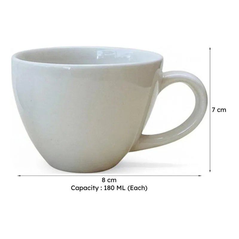 Zen Ceramic Tea Cup (180 mL Each) - Set Of Four media 10