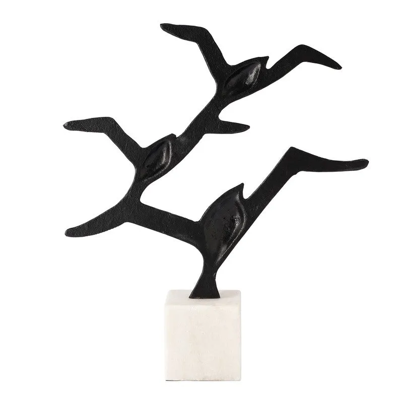 Ebony Seagull Aluminium Showpiece - Black media 4