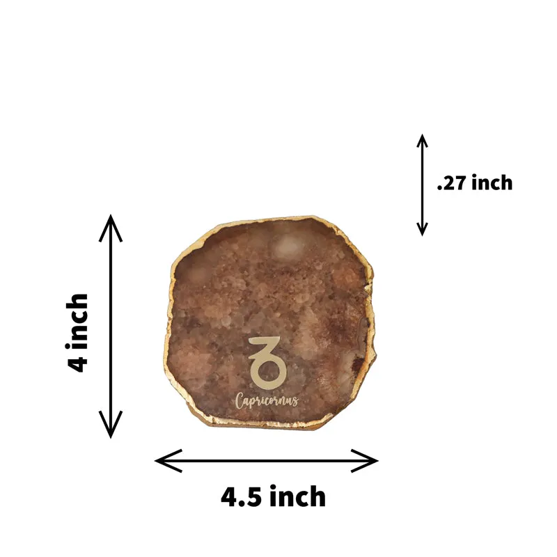 Capricon Agate Coaster - Brown media 3