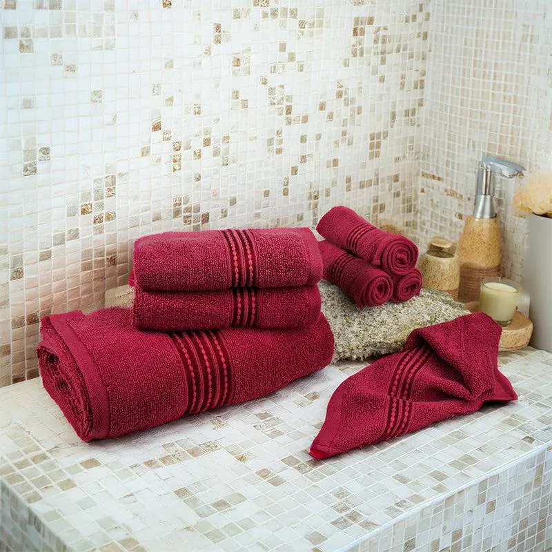 Micro Cotton LuxeDry Soothe Bath Towel - Maroon media 1