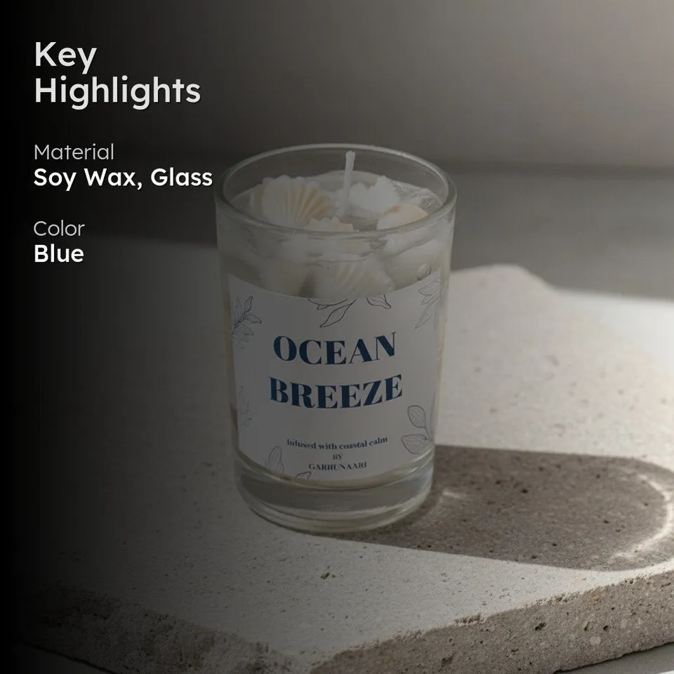 Ocean Pebbles Scented Candle - Vanilla, Cinnamon media 2