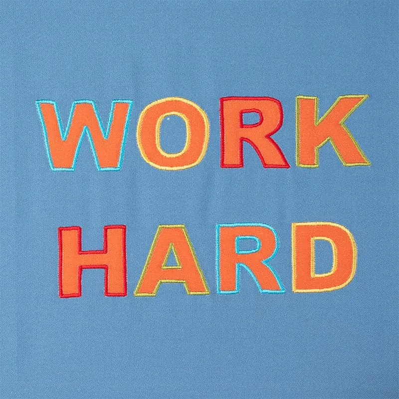 Work Hard Motivational MDF & Fabric Wall Accent media 3