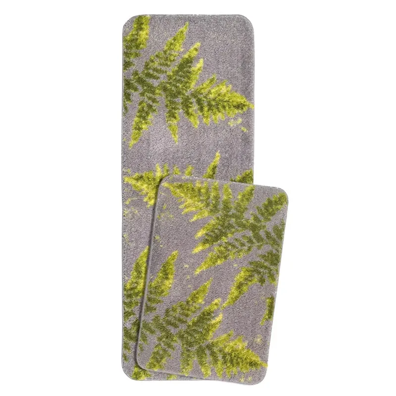 Saral Home Cedar Anti-Skid Bathmat (Grey)  - Set of Two media 5