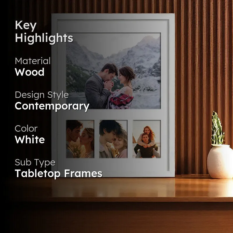Memo Collage Photo Frame - White media 2