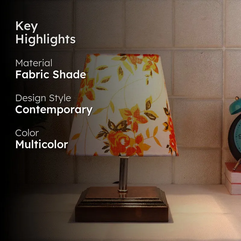 Niksha ibis Flora Fabric Table Lamp - Multicolor media 2