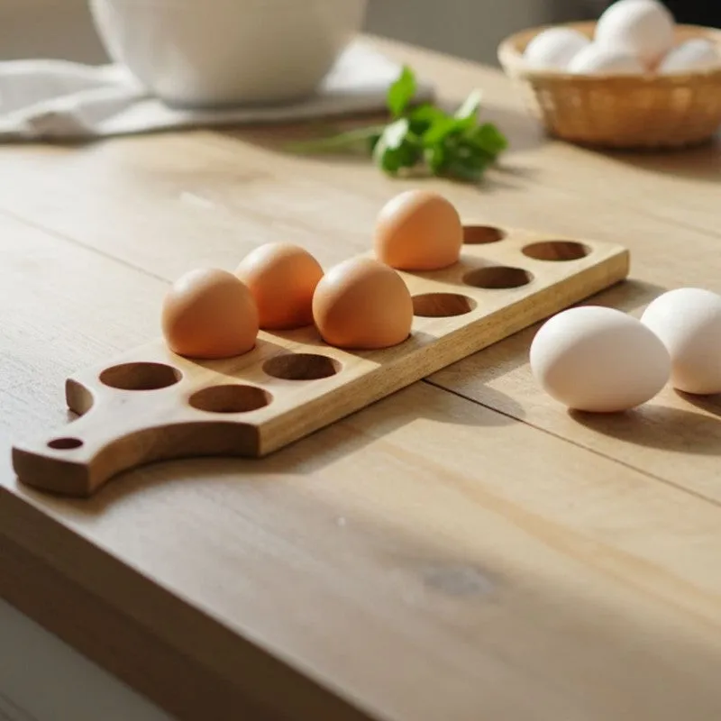 Oaknest Wooden Egg Holder media 1