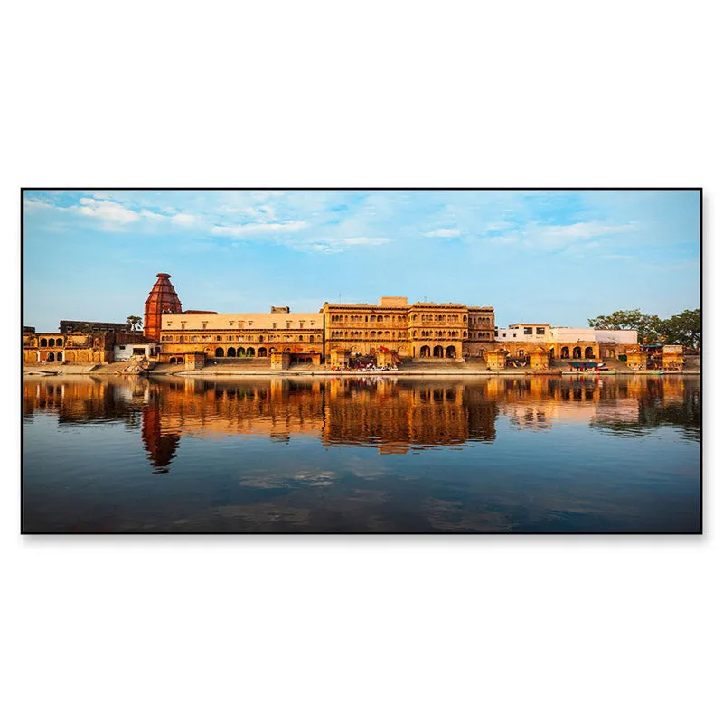 Ayodhya Ram Mandir Wall Painting With Frame media 4