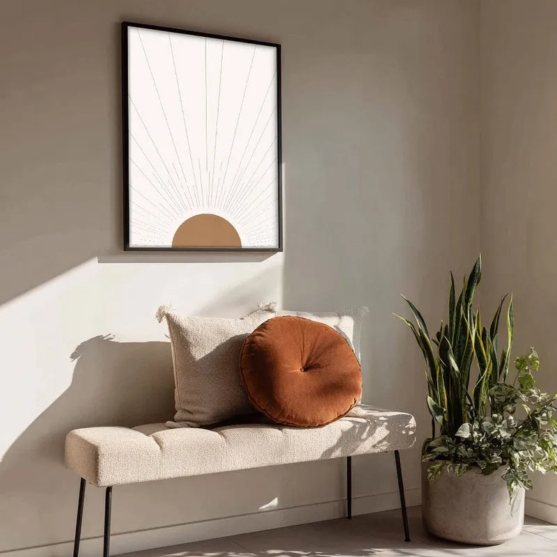 Radiant Calm Canvas Wall Painting With Black Frame media 4