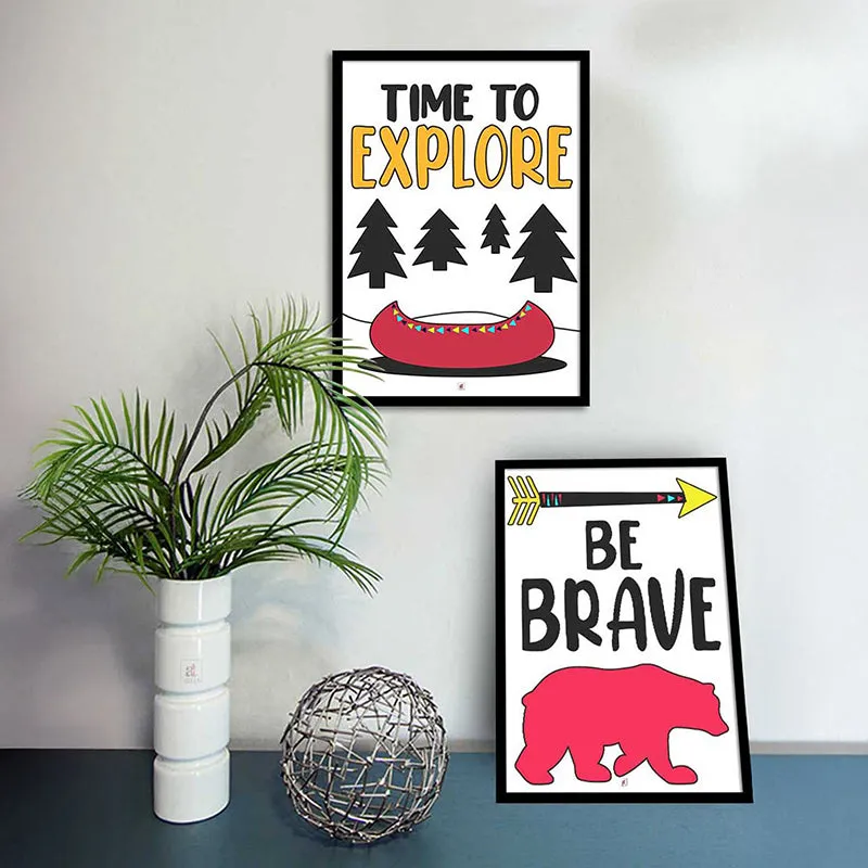 Time To Explore Wall Art - Set Of Two media 3