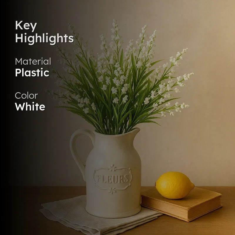 PureBloom (White) Chic Artificial Floral Accent - Set Of Two media 2