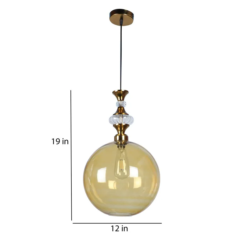 Orba Glass & Iron Ceiling Lamp media 7