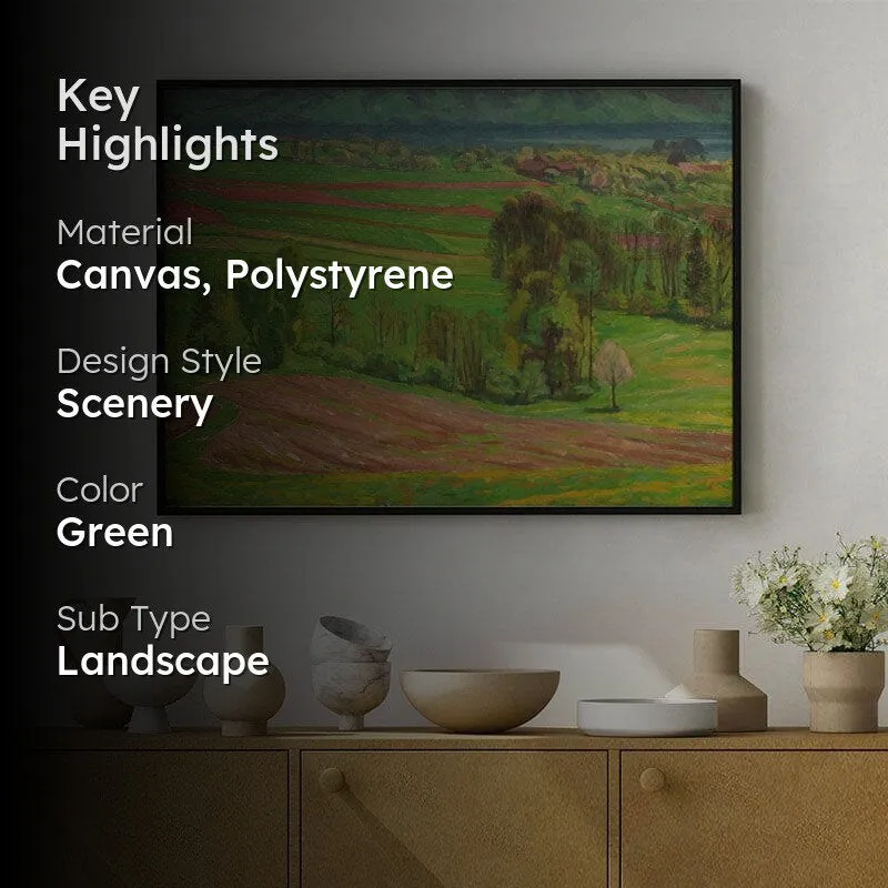 A Greenland Beauty Canvas Wall Painting - Black Frame media 2