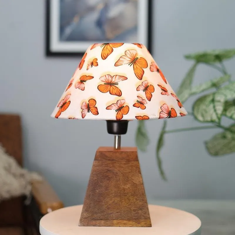 Pyramid Perfection Butterfly Fabric Table Lamp - Multicolor media 3