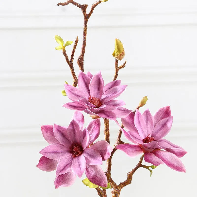 Magnolia Artificial Flower Stem - Pink media 5
