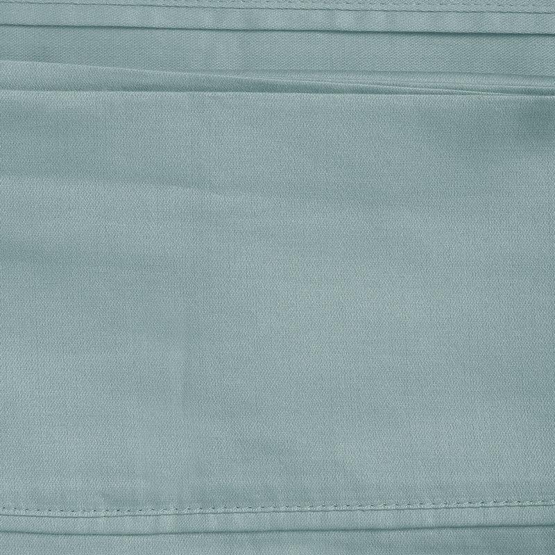 Subtle Grace Solid Cotton Bedsheet (Light Blue) - 130 TC media 3