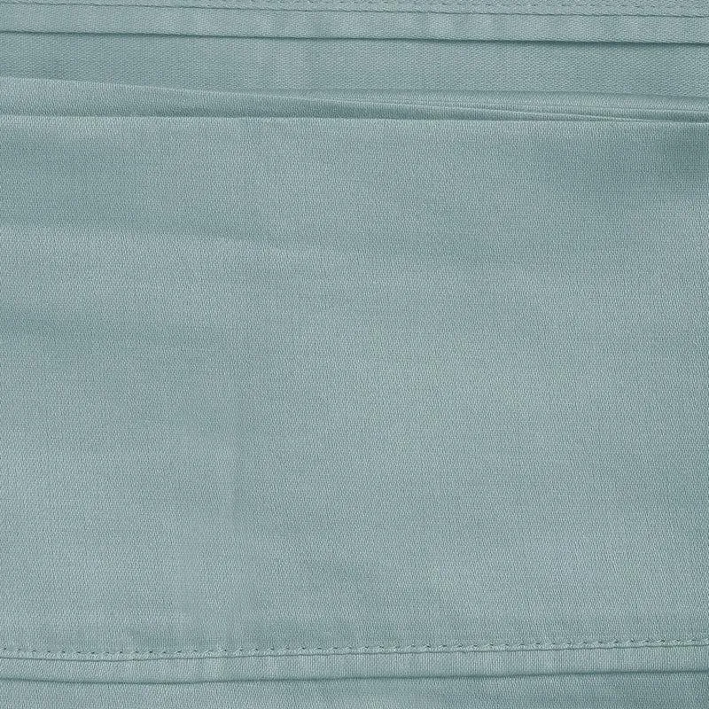 Subtle Grace Solid Cotton Bedsheet (Light Blue) - 130 TC media 3
