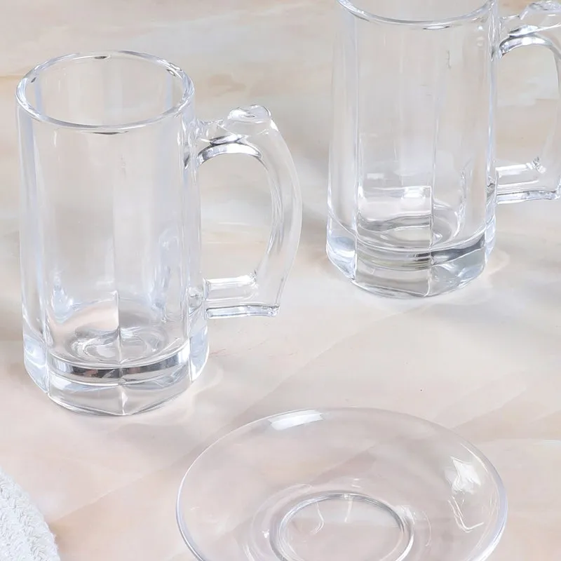Oja (400 ML) Beer Glass & Snack Plate Combo - Three Piece Set media 5