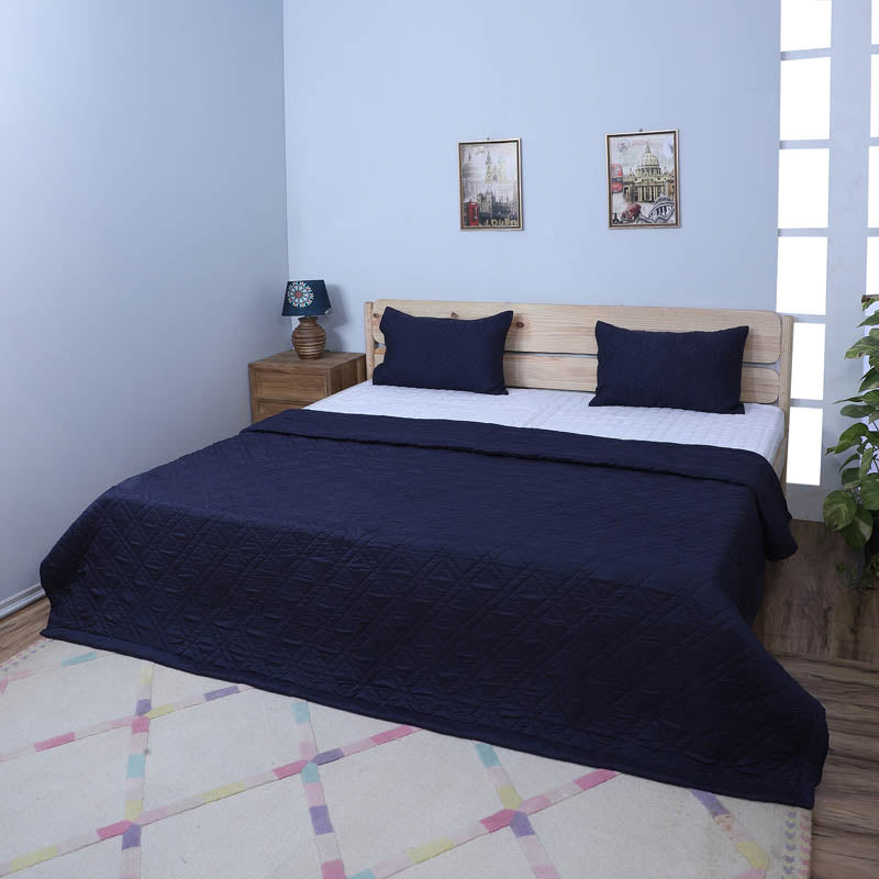 Jisha Microfiber Bedcover - Blue media 3
