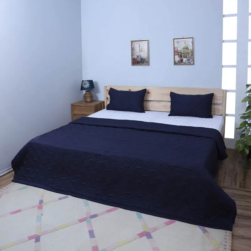 Jisha Microfiber Bedcover - Blue media 3