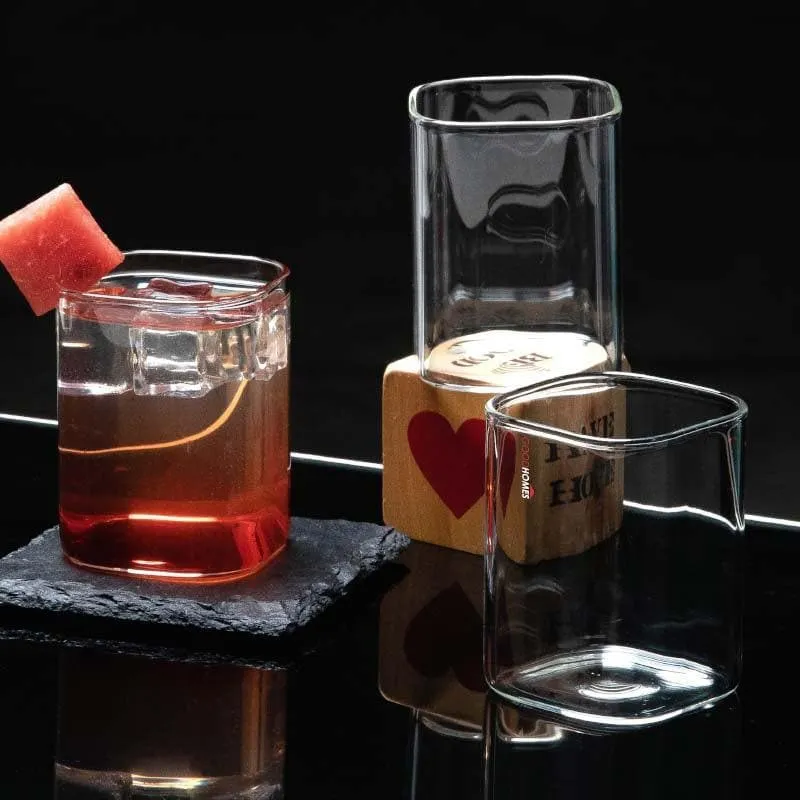 Cubox Glass Tumbler (230 ML) - Set Of Six media 3