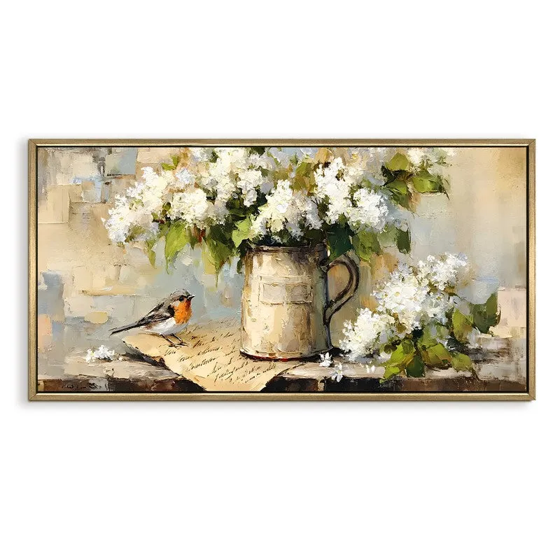 Bouquet Canvas Wall Painting With Frame media 3